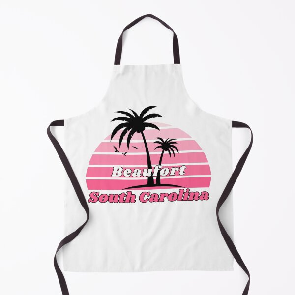 Item preview, Retro Cool Beaufort Beach South Carolina Palm Tree at Sunset designed and sold by karmdaf.
