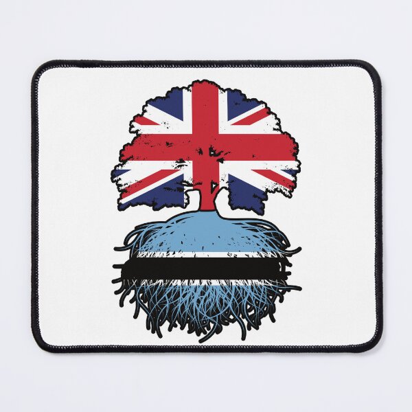 Item preview, Botswana Botswanian British UK Tree Roots Flag designed and sold by FlagX.
