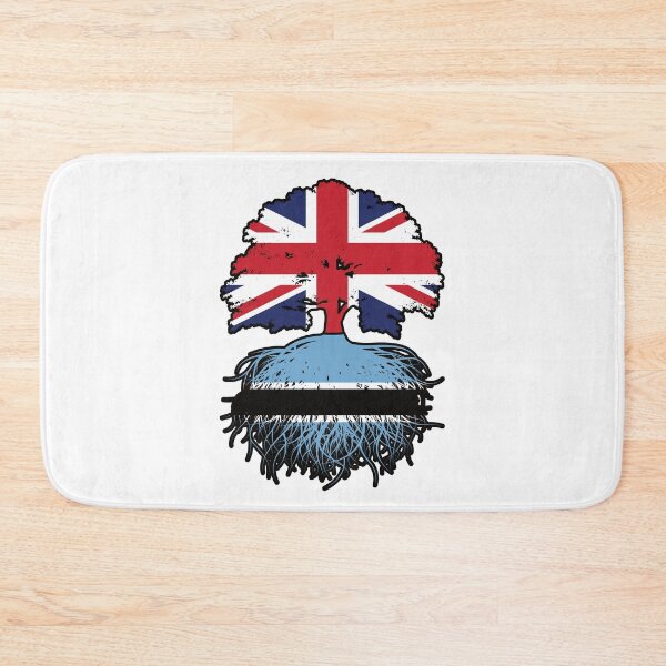 Item preview, Botswana Botswanian British UK Tree Roots Flag designed and sold by FlagX.