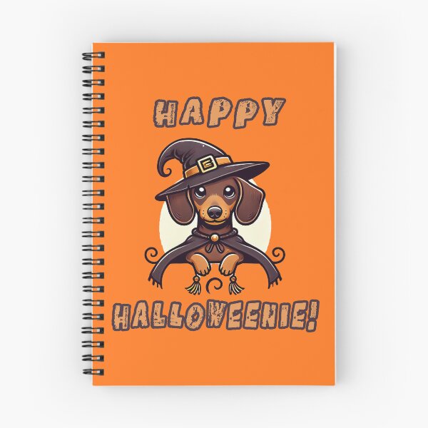 Item preview, Witchy Dachshund Happy Halloweenie designed and sold by TeddVentures.