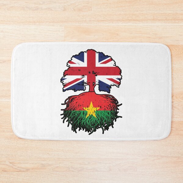 Item preview, Burkina Faso Burkinabe British UK Tree Roots Flag designed and sold by FlagX.