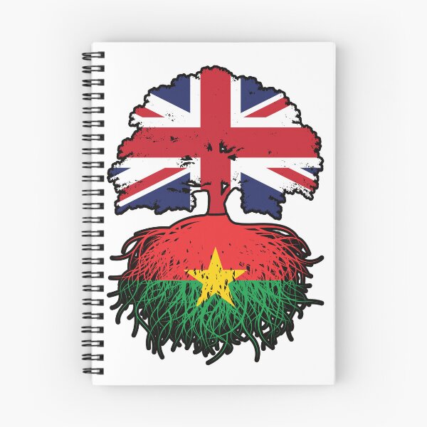 Item preview, Burkina Faso Burkinabe British UK Tree Roots Flag designed and sold by FlagX.