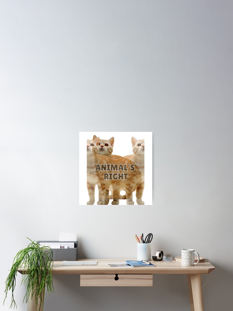 Thumbnail 2 of 3, Poster, Animal's Right designed and sold by Awadh2829.