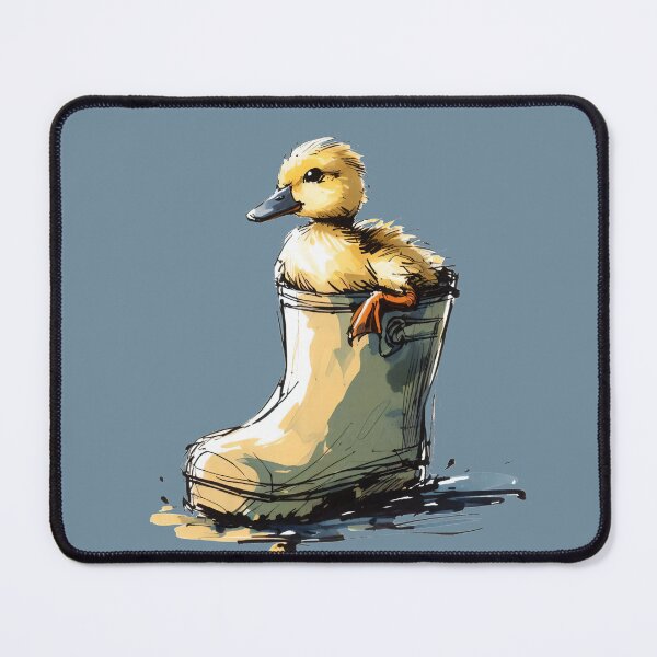 Item preview, Adorable Duckling Sitting in Rubber Boot - Cute Design designed and sold by Slick-Waffles.