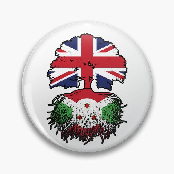 Item preview, Burundi Burundian British UK Tree Roots Flag designed and sold by FlagX.