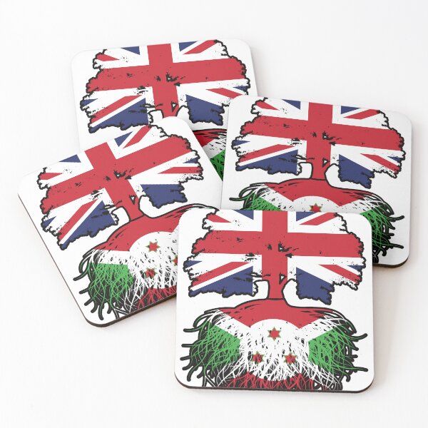 Item preview, Burundi Burundian British UK Tree Roots Flag designed and sold by FlagX.