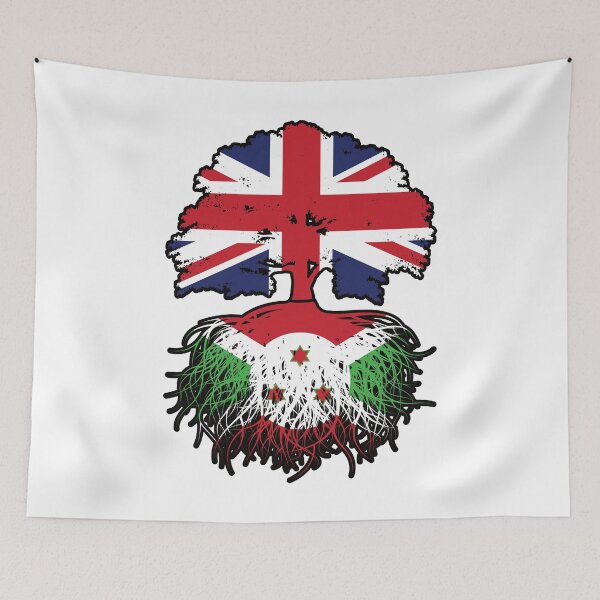 Item preview, Burundi Burundian British UK Tree Roots Flag designed and sold by FlagX.