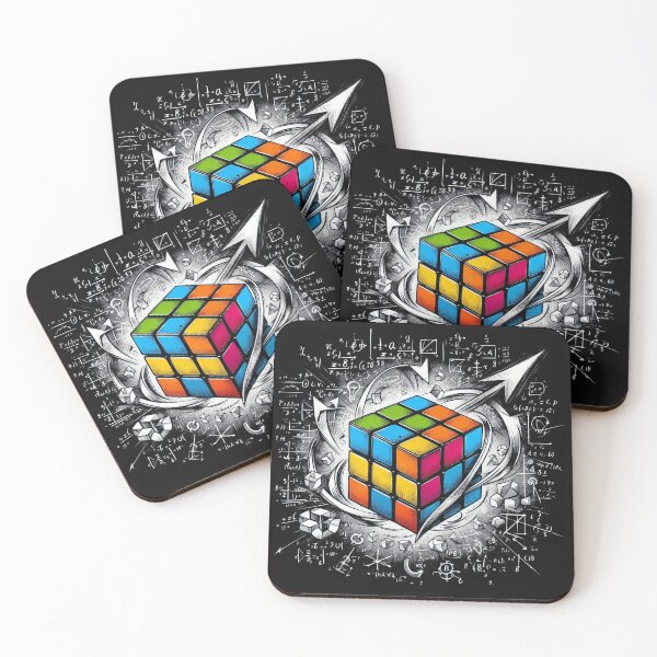 Item preview, Colorful Puzzle Cube & Math Formula designed and sold by RebeccaRe.
