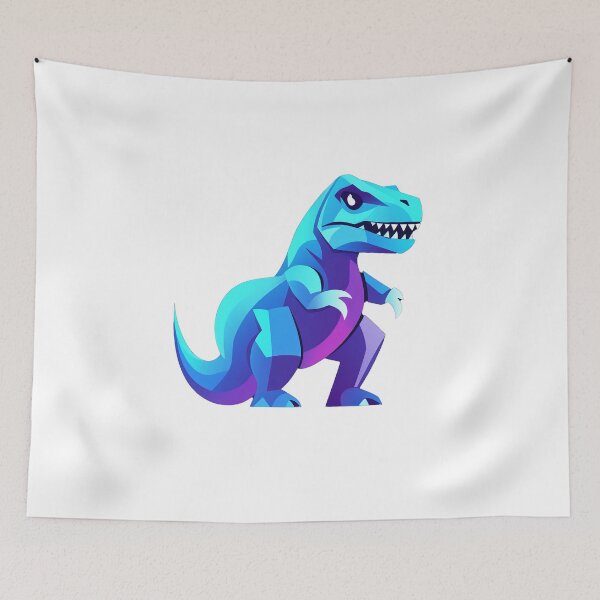 Item preview, Geometric Blue Dinosaur Design designed and sold by BeUniqueCo.
