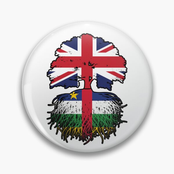 Item preview, Central African Republic Central African British UK Tree Roots Flag designed and sold by FlagX.
