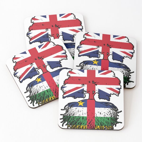 Item preview, Central African Republic Central African British UK Tree Roots Flag designed and sold by FlagX.