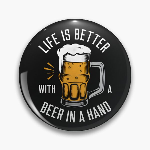 Item preview, Life Is Better With A Beer In Hand Retro Design designed and sold by drsnlnd.