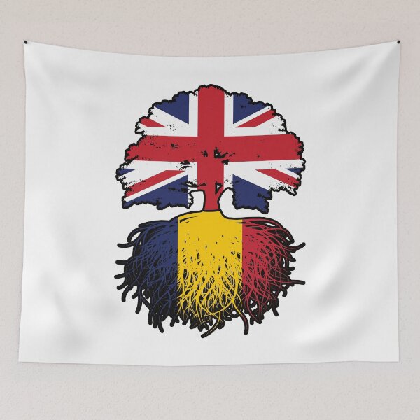 Item preview, Chad Chadian British UK Tree Roots Flag designed and sold by FlagX.