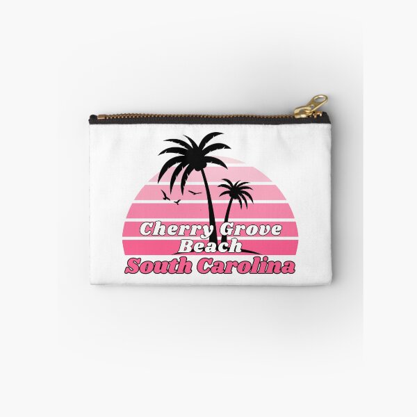 Item preview, Retro Cherry Grove Beach South Carolina Palm Tree at Sunset designed and sold by karmdaf.