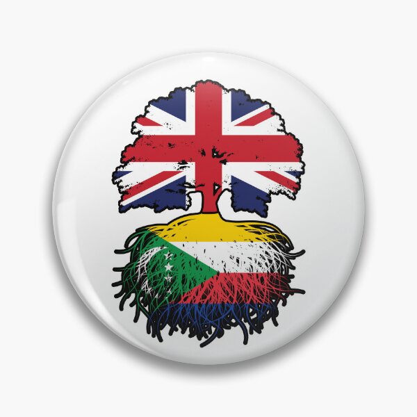 Item preview, Comoros Comorian British UK Tree Roots Flag designed and sold by FlagX.