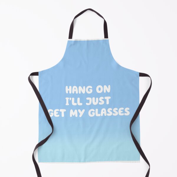 Item preview, Hang On I'll Just Get My Glasses - Blue Background designed and sold by thebigleebowski.