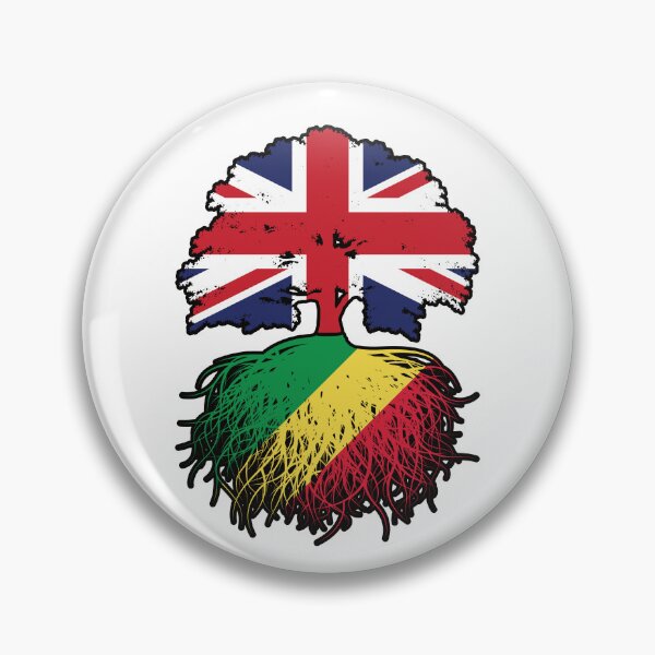 Item preview, Congo Congolese British UK Tree Roots Flag designed and sold by FlagX.