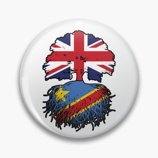 Item preview, Congo Congolese British UK Tree Roots Flag designed and sold by FlagX.