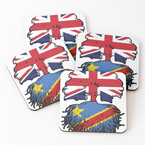 Item preview, Congo Congolese British UK Tree Roots Flag designed and sold by FlagX.