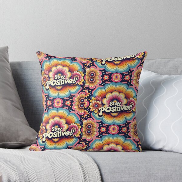 Item preview, Vintage 60’s Stay Positive Inspirational Quote designed and sold by MoonlitBay.