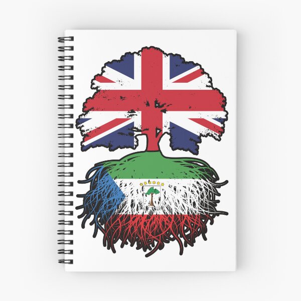 Item preview, Equatorial Guinea Equatorial Guinean British UK Tree Roots Flag designed and sold by FlagX.