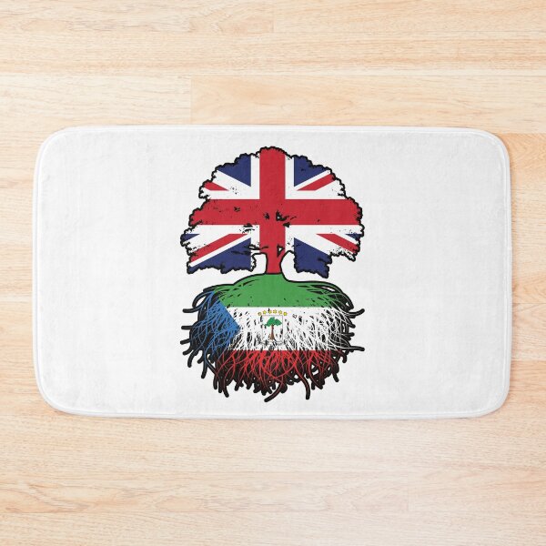 Item preview, Equatorial Guinea Equatorial Guinean British UK Tree Roots Flag designed and sold by FlagX.