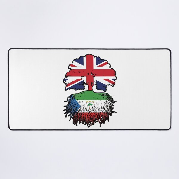Item preview, Equatorial Guinea Equatorial Guinean British UK Tree Roots Flag designed and sold by FlagX.
