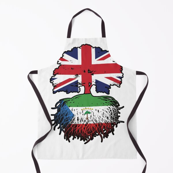 Item preview, Equatorial Guinea Equatorial Guinean British UK Tree Roots Flag designed and sold by FlagX.