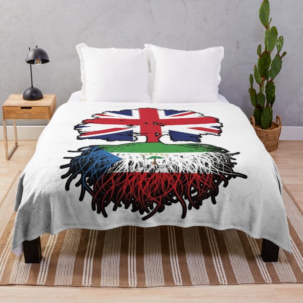 Item preview, Equatorial Guinea Equatorial Guinean British UK Tree Roots Flag designed and sold by FlagX.