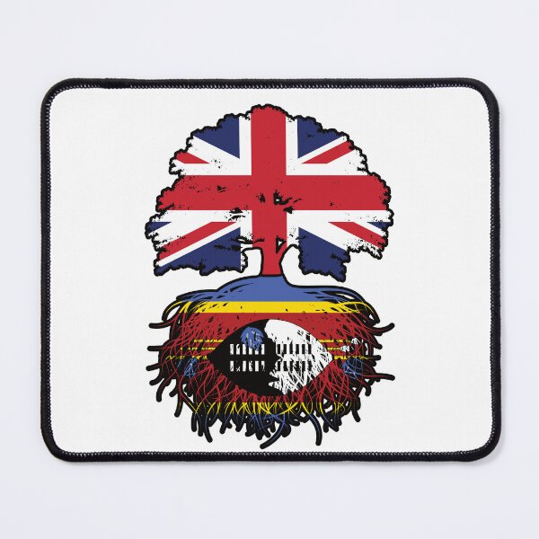 Item preview, Eswatini Swazi British UK Tree Roots Flag designed and sold by FlagX.