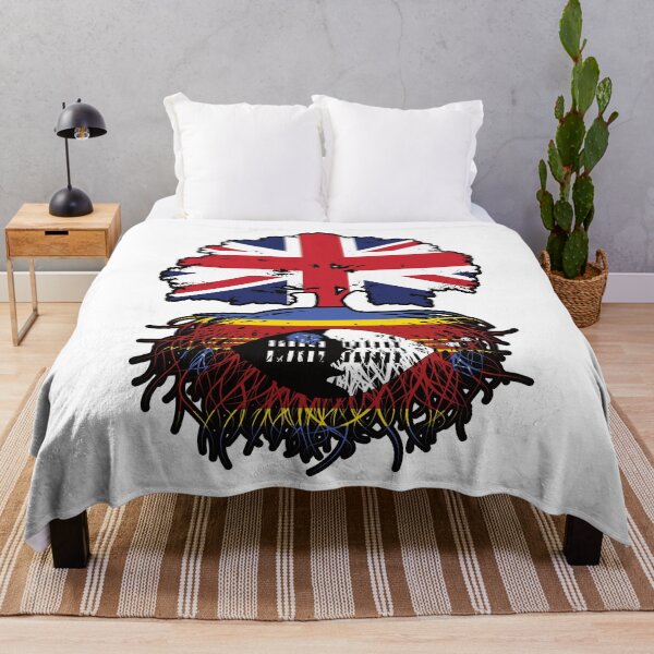 Item preview, Eswatini Swazi British UK Tree Roots Flag designed and sold by FlagX.