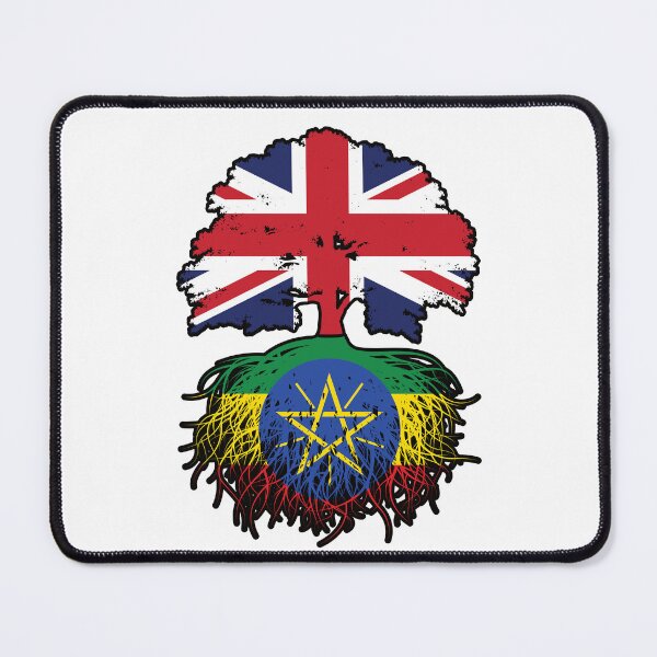 Item preview, Ethiopia Ethiopian British UK Tree Roots Flag designed and sold by FlagX.