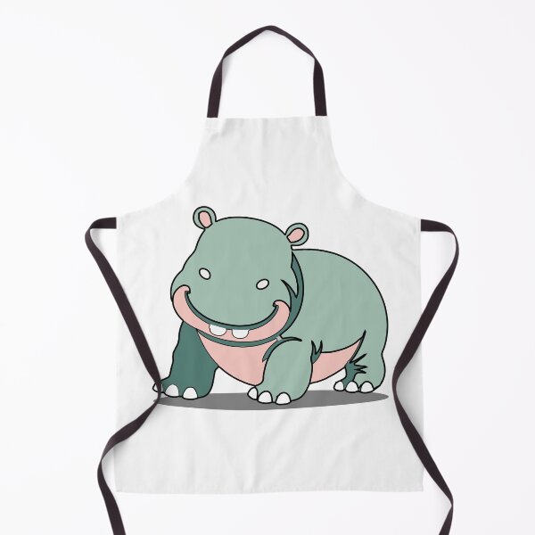 Item preview, moo deng faceless baby hippopotamus animal minimal flat illustration designed and sold by AtonuHaque.