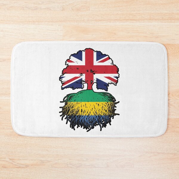 Item preview, Gabon Gabonese British UK Tree Roots Flag designed and sold by FlagX.