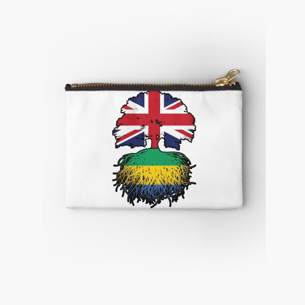 Item preview, Gabon Gabonese British UK Tree Roots Flag designed and sold by FlagX.