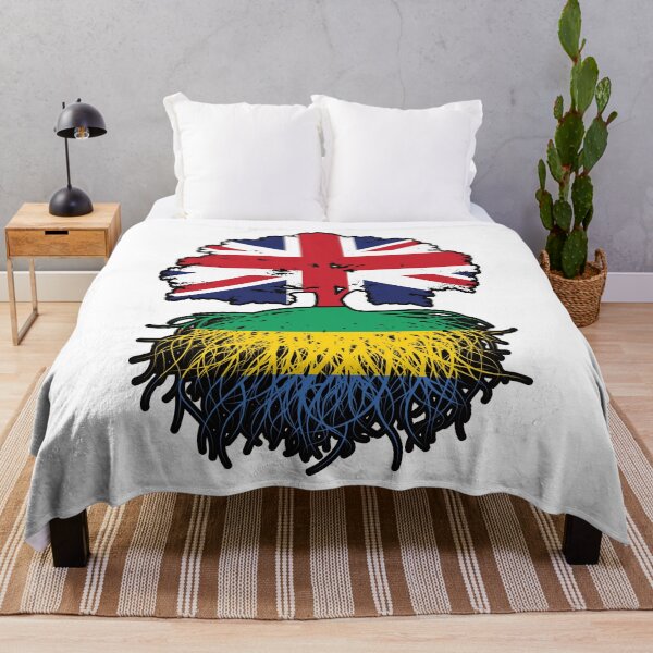 Item preview, Gabon Gabonese British UK Tree Roots Flag designed and sold by FlagX.