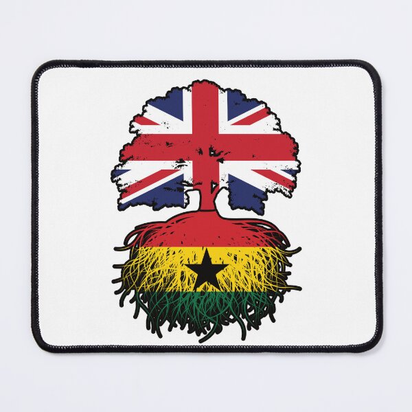 Item preview, Ghana Ghanaian British UK Tree Roots Flag designed and sold by FlagX.