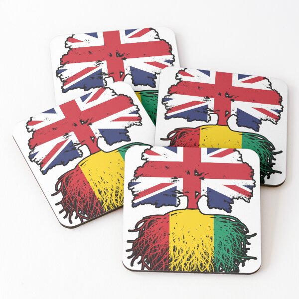 Item preview, Guinea Guinean British UK Tree Roots Flag designed and sold by FlagX.