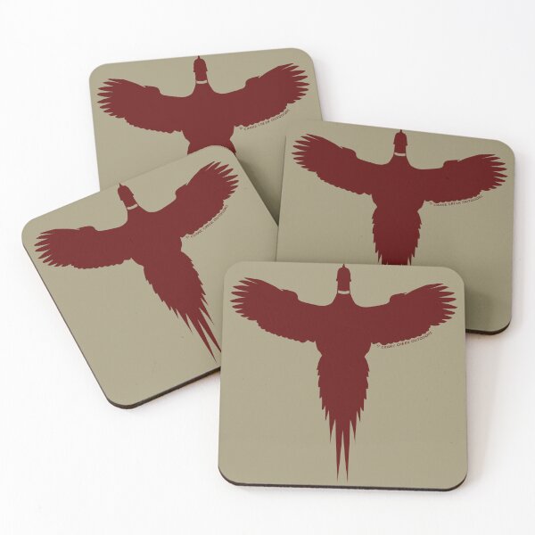 Item preview, Pheasant Wingspan, Dark Red designed and sold by CraneCreek.