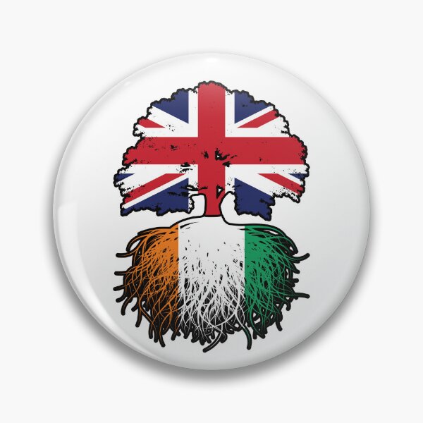 Item preview, Ivory Coast Ivorian British UK Tree Roots Flag designed and sold by FlagX.