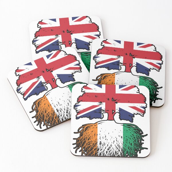 Item preview, Ivory Coast Ivorian British UK Tree Roots Flag designed and sold by FlagX.
