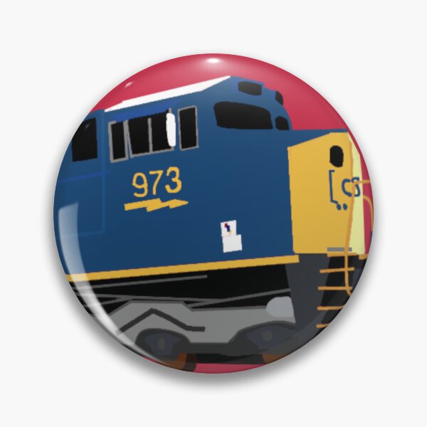Item preview, CSX ES44AH No. 973 Digital Drawing Sticker designed and sold by SDGraphicZ.