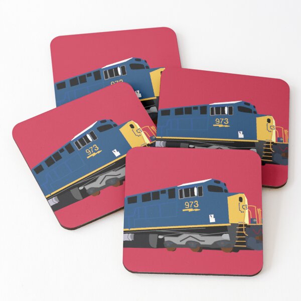 Item preview, CSX ES44AH No. 973 Digital Drawing Sticker designed and sold by SDGraphicZ.