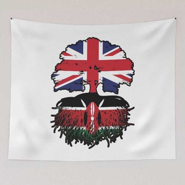 Item preview, Kenya Kenyan British UK Tree Roots Flag designed and sold by FlagX.