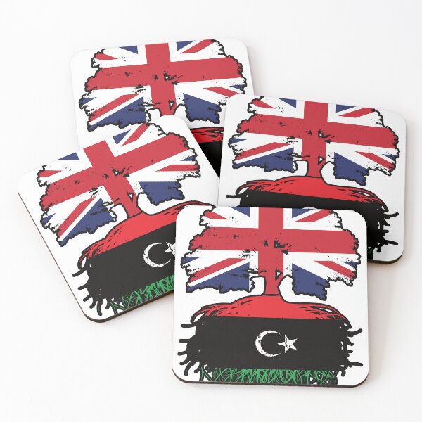 Item preview, Libya Libyan British UK Tree Roots Flag designed and sold by FlagX.
