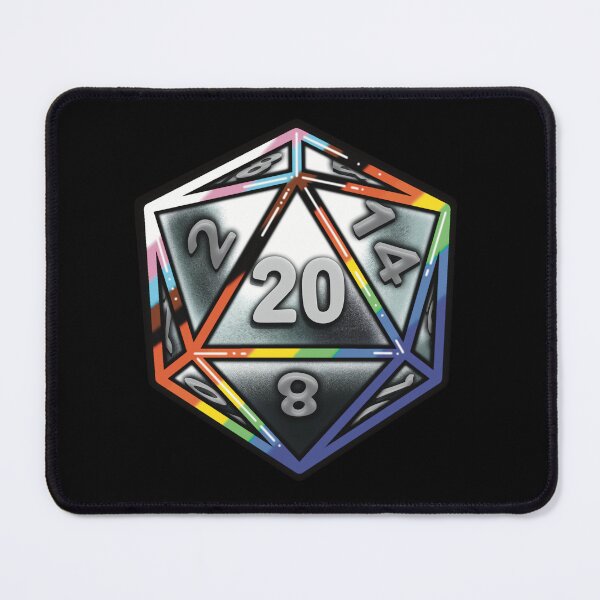 Item preview, 20 Sided Pride - D&D Dice - Metal designed and sold by Bennet and Bird.