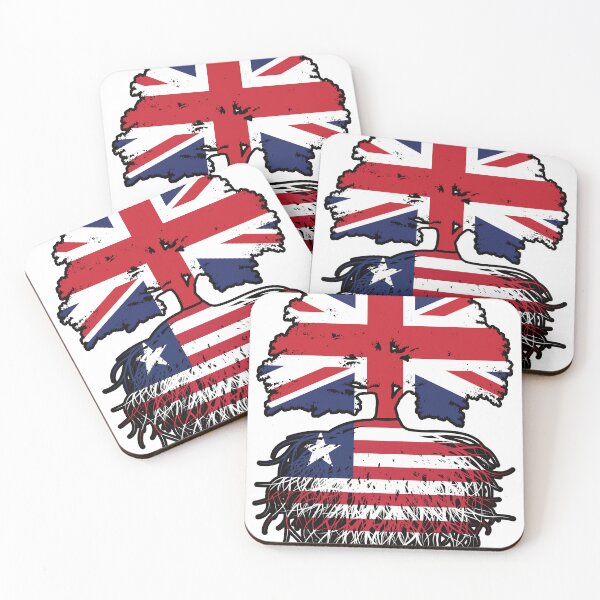 Item preview, Liberia Liberian British UK Tree Roots Flag designed and sold by FlagX.