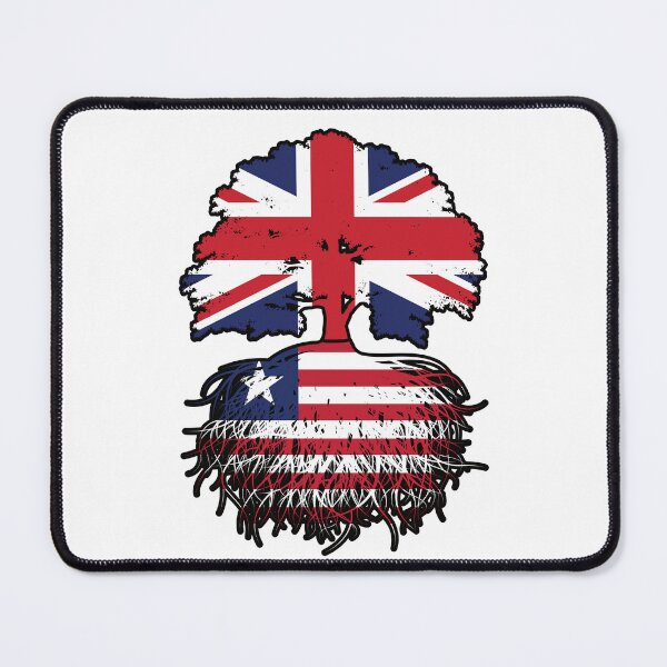 Item preview, Liberia Liberian British UK Tree Roots Flag designed and sold by FlagX.