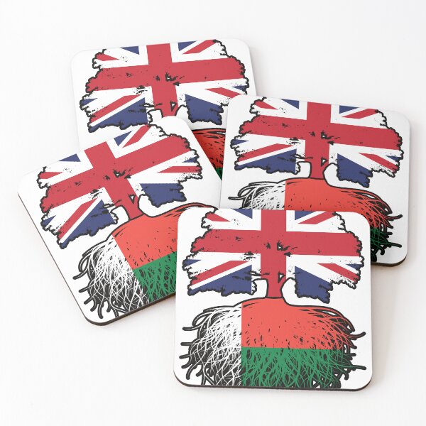 Item preview, Madagascar Malagasy British UK Tree Roots Flag designed and sold by FlagX.