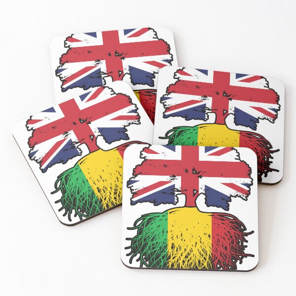 Item preview, Mali Malian British UK Tree Roots Flag designed and sold by FlagX.